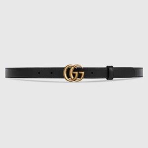 Gucci Leather belt with Double G buckle 75/30